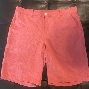 36” Red Khaki Shorts